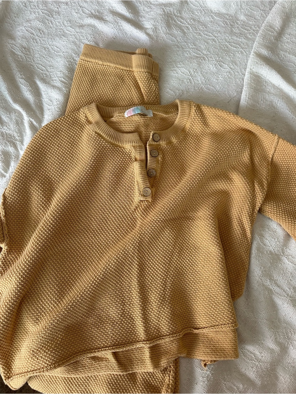 Free people - hailee sweater set - sunny honey